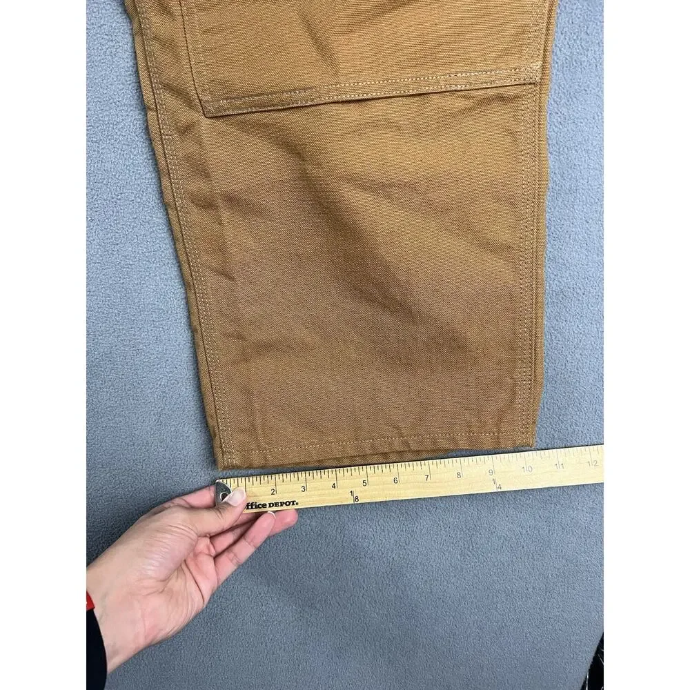 Carhartt Pants Mens 44X30 Brown Double Knee Carpenter Canvas Workwear